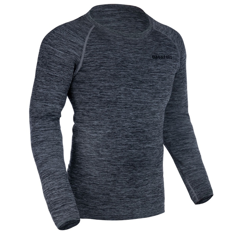 Oxford Advanced Base Layer tricou termic negru-gri - mânecă lungă