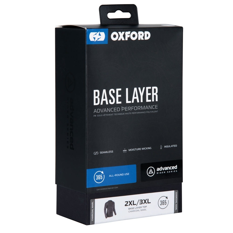 Oxford Advanced Base Layer tricou termic negru-gri - mânecă lungă