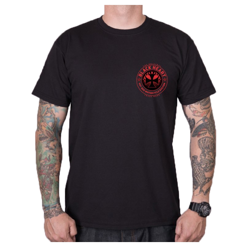 Tricou pentru bărbați Black Heart Hellman negru