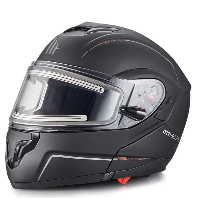 Cască de motocicletă MT Atom negru mat - grad II
