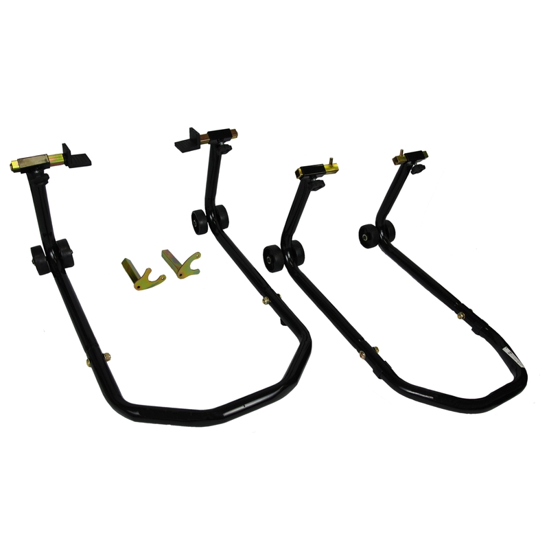 Set de suporturi de motor R-TECH față + spate cu roți - calitate II.