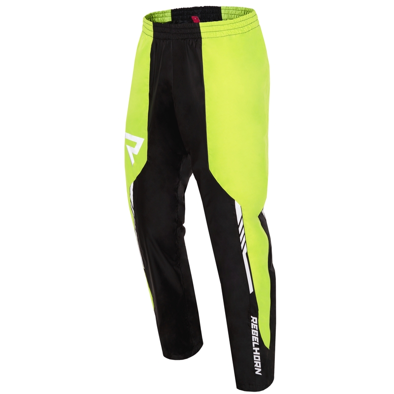 Rebelhorn Patrol Patrol pantaloni de ploaie galben-negru fluo