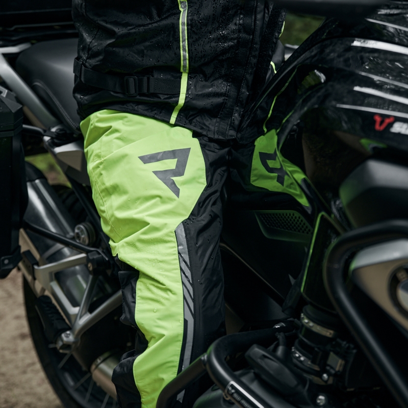 Rebelhorn Patrol Patrol pantaloni de ploaie galben-negru fluo