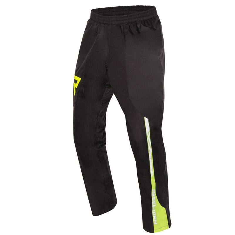Pantaloni de ploaie Rebelhorn Patrol Black-Fluo Yellow