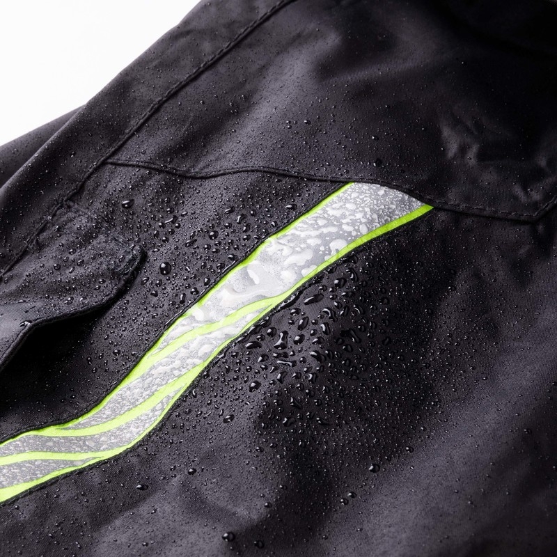 Pantaloni de ploaie Rebelhorn Patrol Black-Fluo Yellow