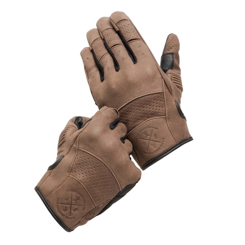 Mănuși de motocicletă BROGER California Vintage Brown lichidare
