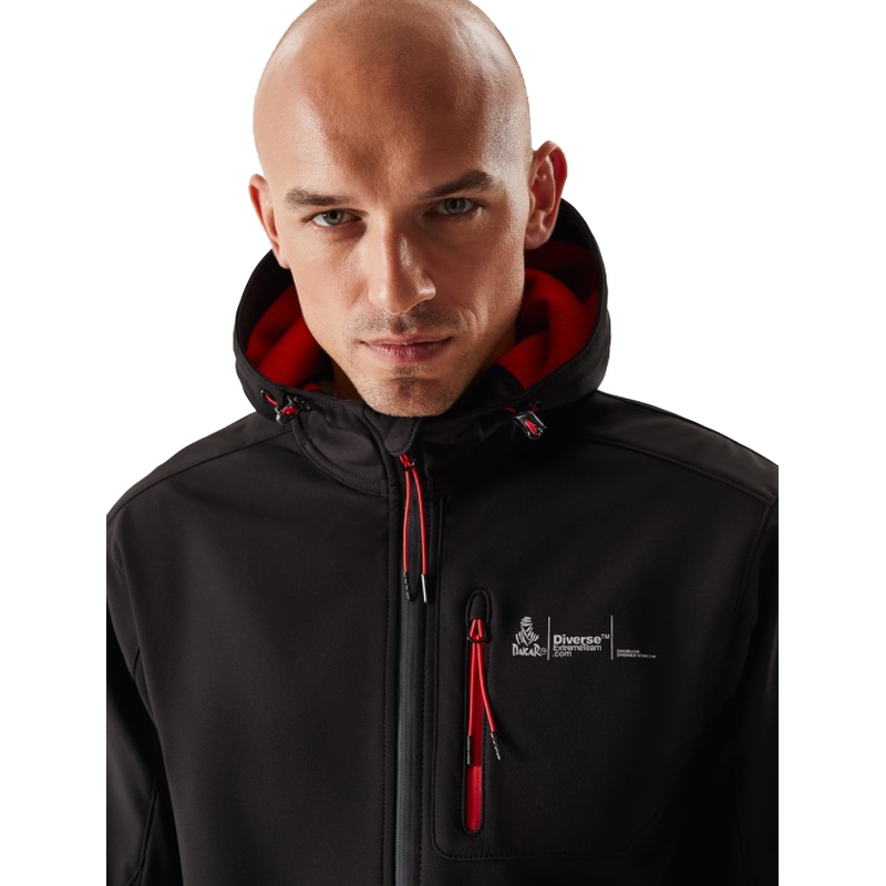 Jachetă softshell pentru bărbați DAKAR Sotix roșu-negru