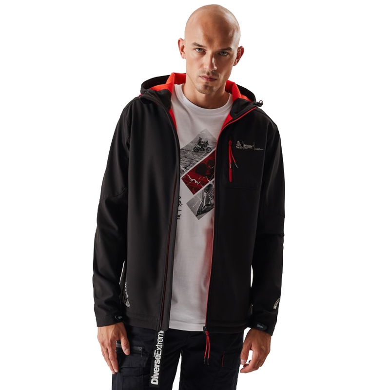 Jachetă softshell pentru bărbați DAKAR Sotix roșu-negru