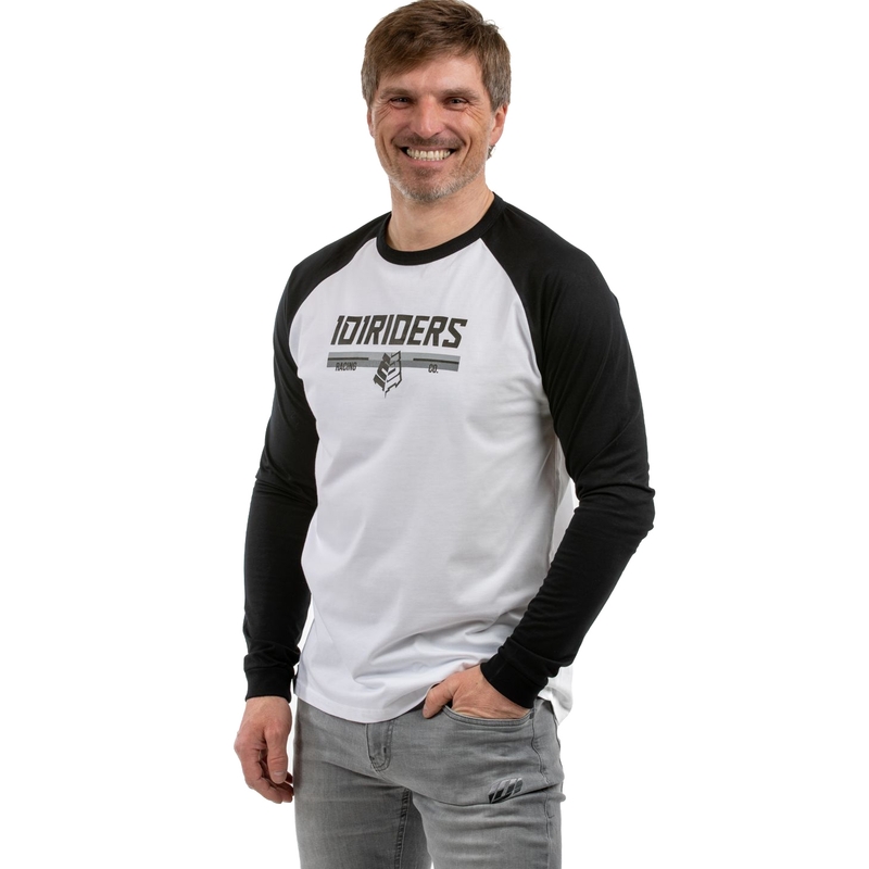 Tricou 101 Riders Changer negru și alb - mânecă lungă lichidare