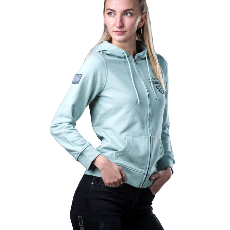 101 Riders My Zip Hood pentru femei, verde deschis lichidare
