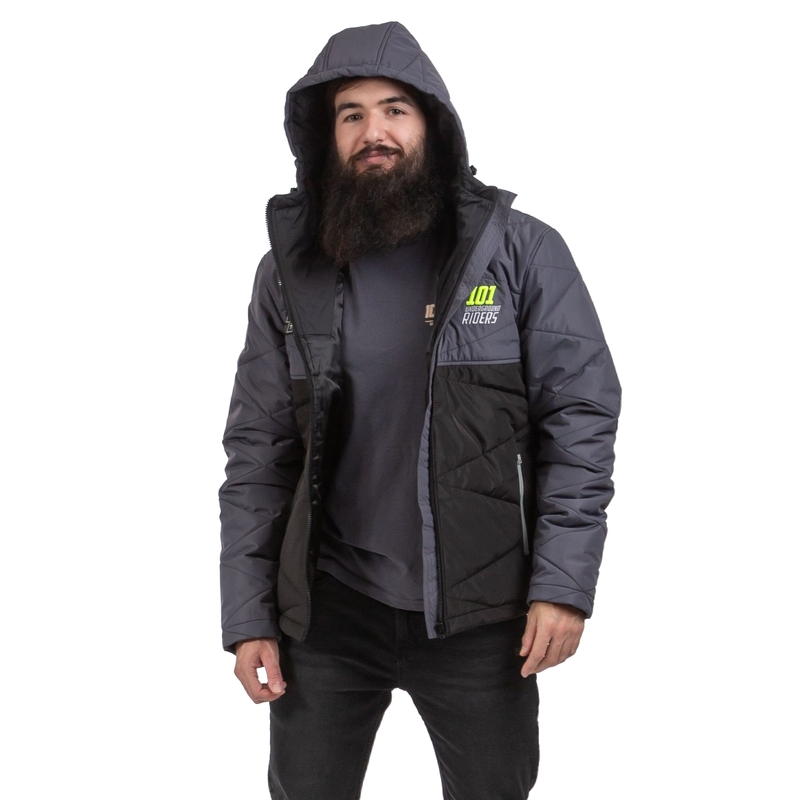 101 Riders Geaca Defrost negru-gri lichidare