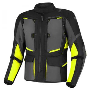 Geacă de motocicletă Shima Hero 2.0 negru-gri-galben-fluo