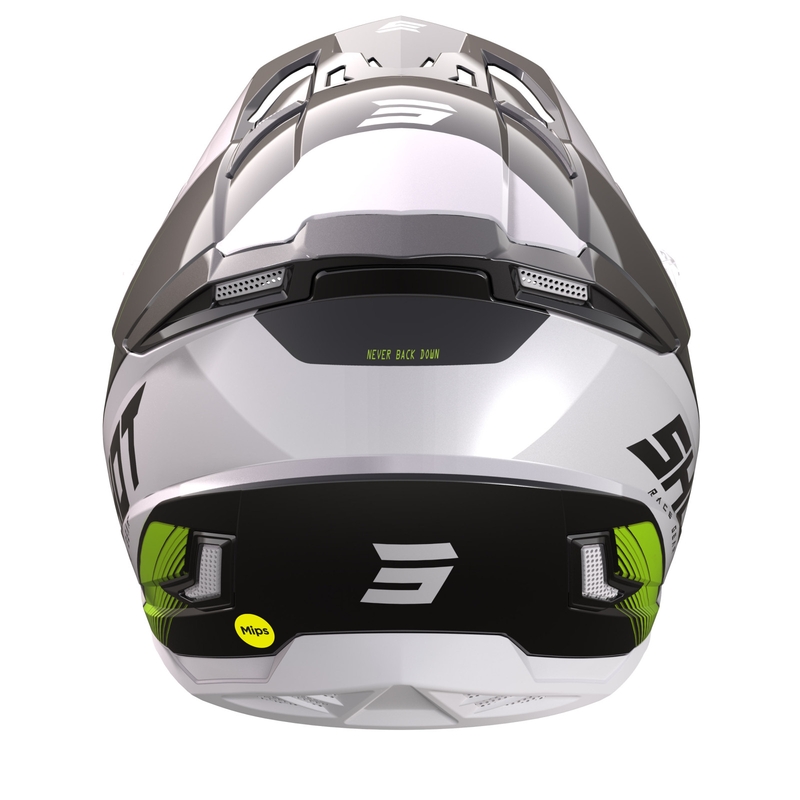 Cască de motocros Shot Core Fast negru-alb-alb-fluo-galben lichidare