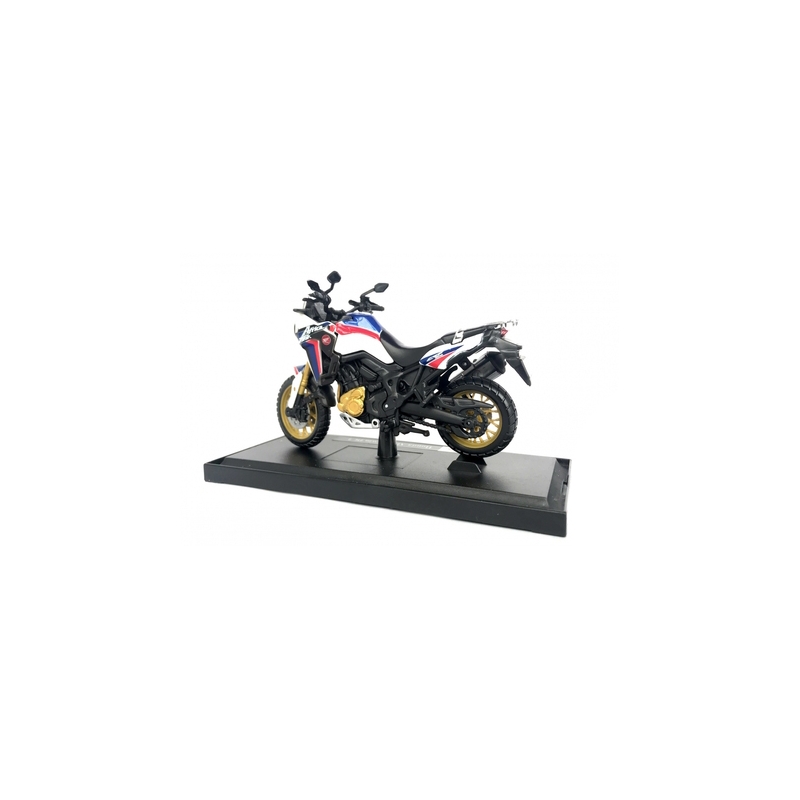 Model de motocicletă Maisto Honda African Twin alb-albastru-roșu