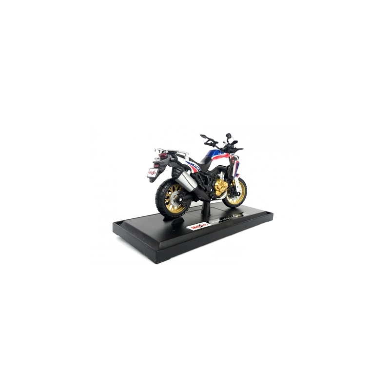 Model de motocicletă Maisto Honda African Twin alb-albastru-roșu