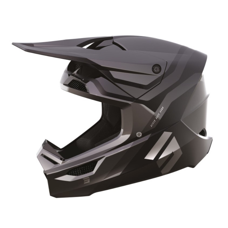 Cască de motocros Shot Race Sky gri