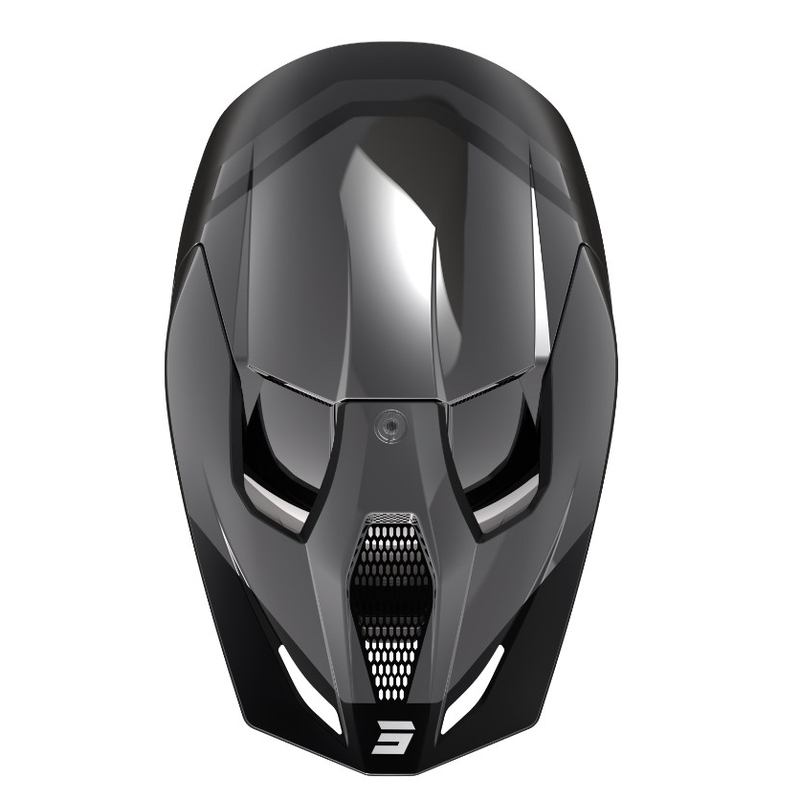 Cască de motocros Shot Race Sky gri