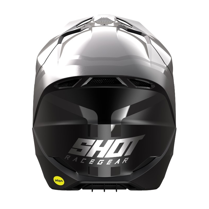 Cască de motocros Shot Race Sky gri