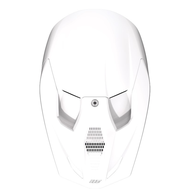 Motocross Casca Shot Race Race Solid White lichidare