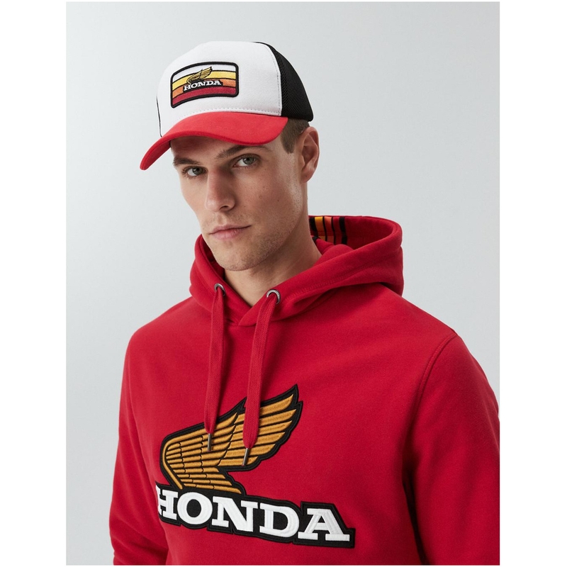 Șapcă HONDA Dext Poly alb-negru-roșu
