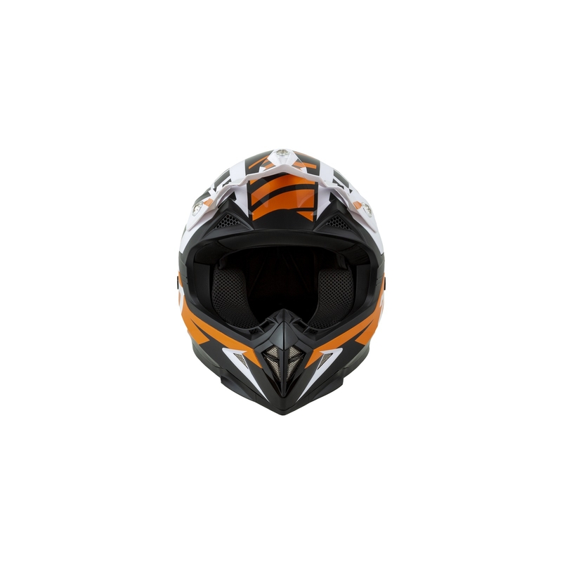 Cască de motocros ZED X1.9 portocaliu-negru-alb