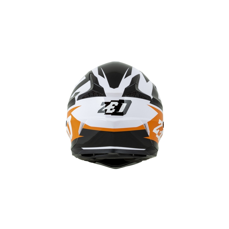 Cască de motocros ZED X1.9 portocaliu-negru-alb