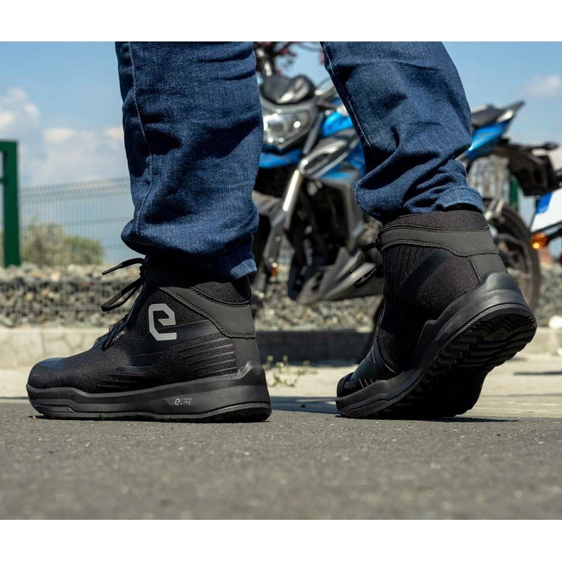 Cizme de motocicletă Eleveit Town WP Black pentru femei