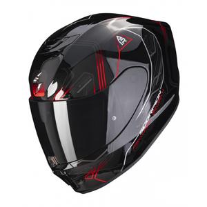 Cască integrală pentru motociclete Scorpion EXO-391 Spada negru-roșu neon