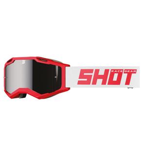 Ochelari de motocros Shot Iris 2.0 Solid gri-roșu