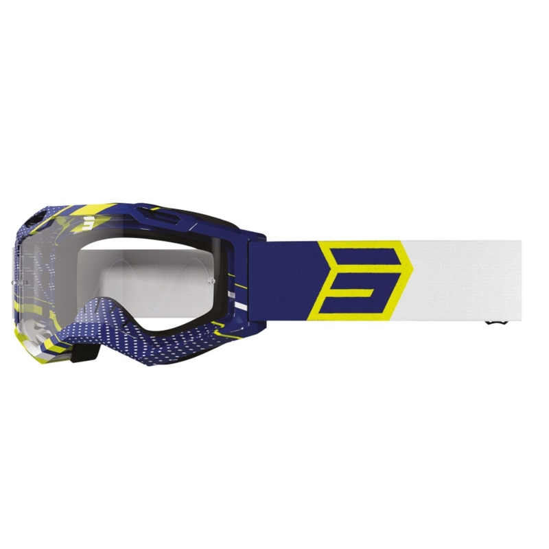 Ochelari de motocros Shot Assault 2.0 Drop galben-albastru-albastru