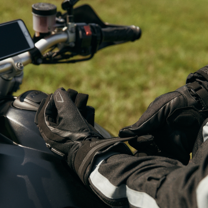 Mănuși pentru motociclete Ozone Touring WP negru