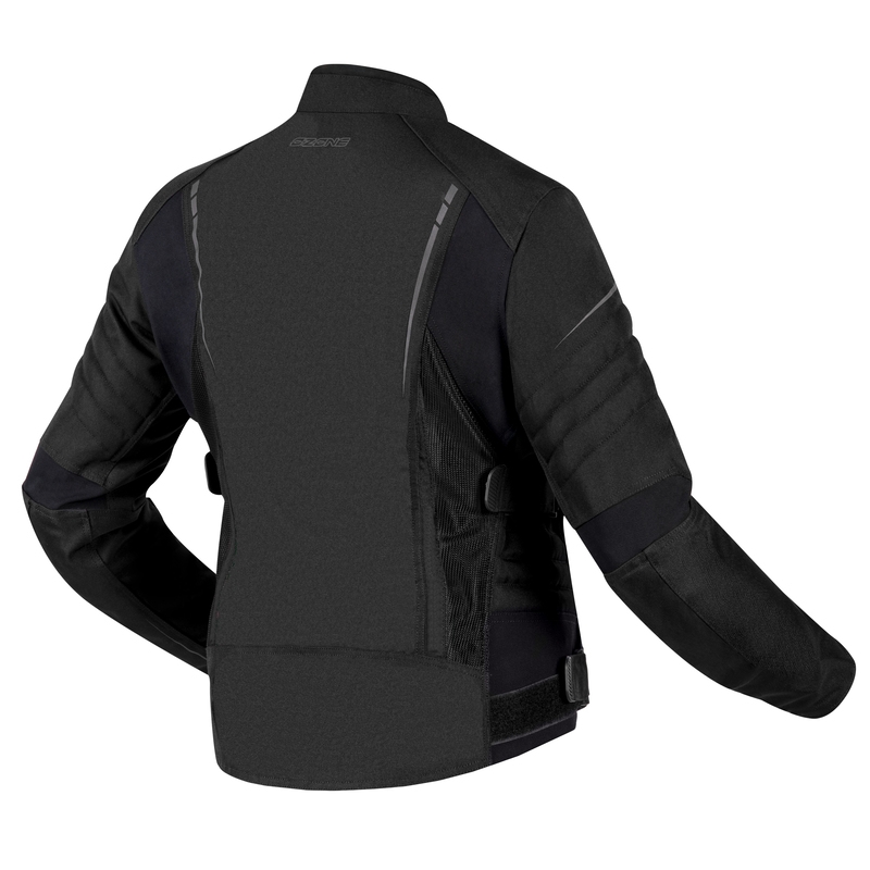 Jachetă de motocicletă Ozone Flow Black pentru femei lichidare