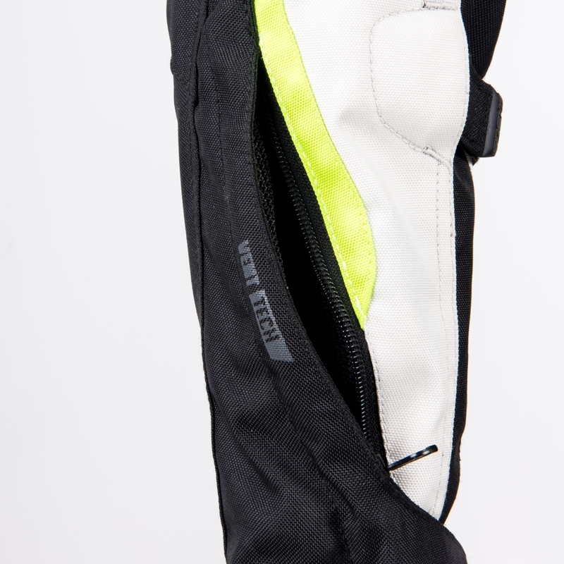 Geacă de motocicletă pentru femei Ozone Sahara Black-Grey-Fluo Yellow lichidare