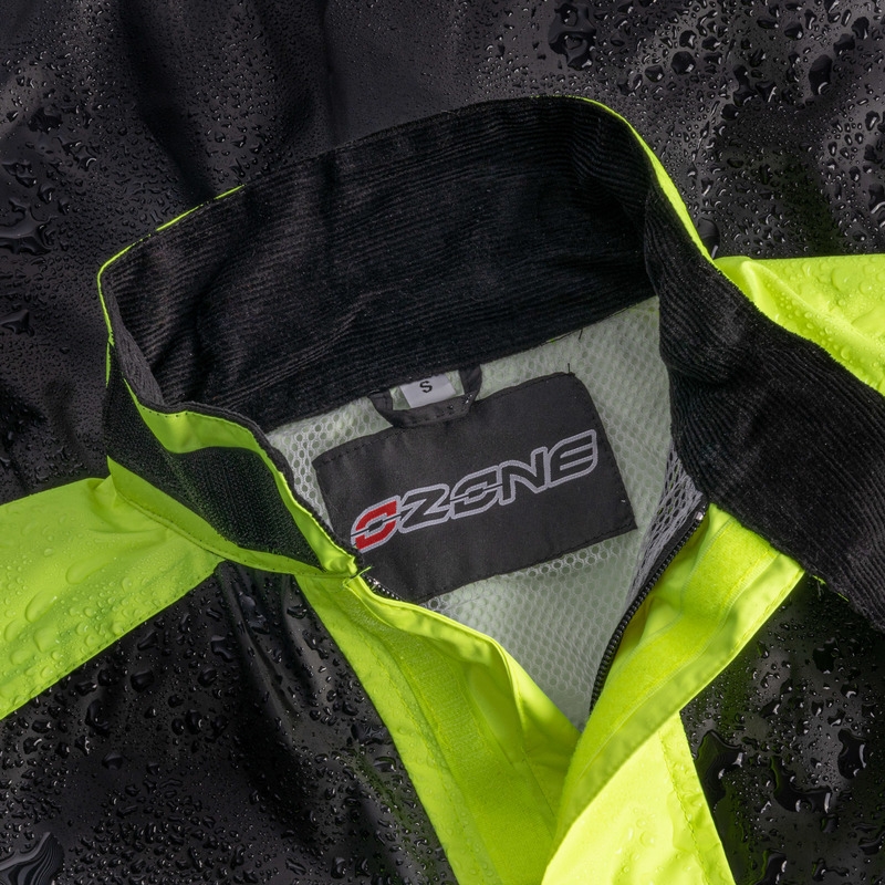 Costum de ploaie Ozone OZ-141 negru-fluo-galben galben
