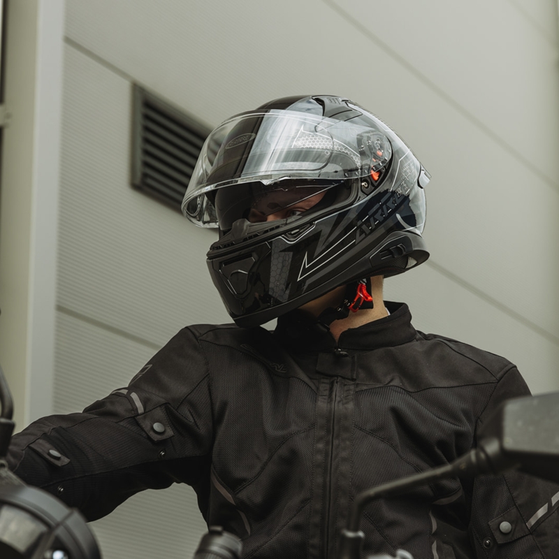Cască de motocicletă integrală Ozone Arrow negru-cenușiu Ozone Arrow
