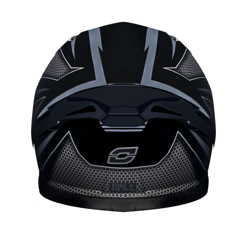 Cască de motocicletă integrală Ozone Arrow negru-cenușiu Ozone Arrow