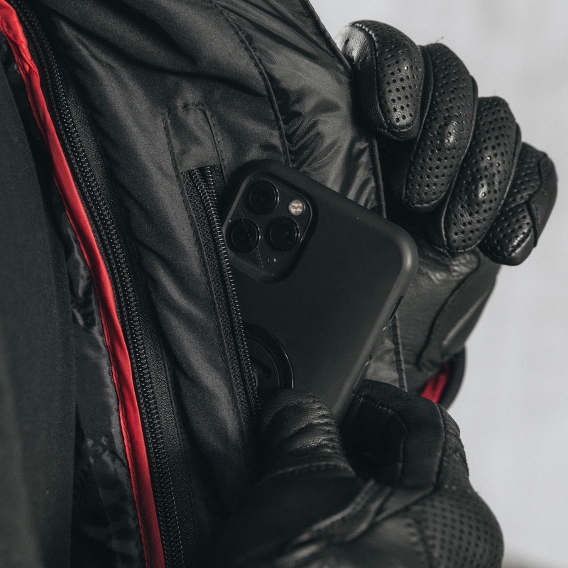 Geacă de motocicletă Ozone Pulse negru-gri