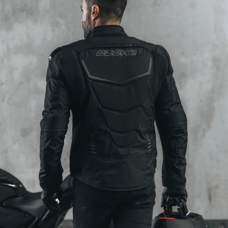 Geacă de motocicletă Ozone Pulse negru-gri