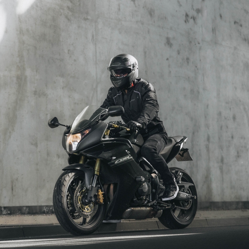 Geacă de motocicletă Ozone Pulse negru-gri