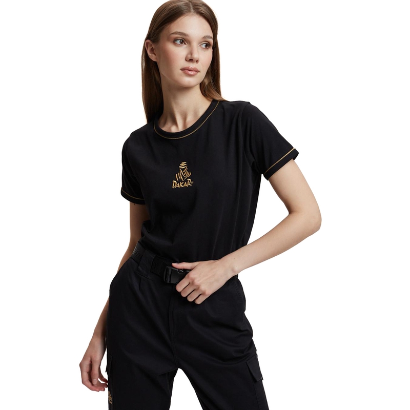 Tricou de damă DAKAR VIP 36 aur-negru