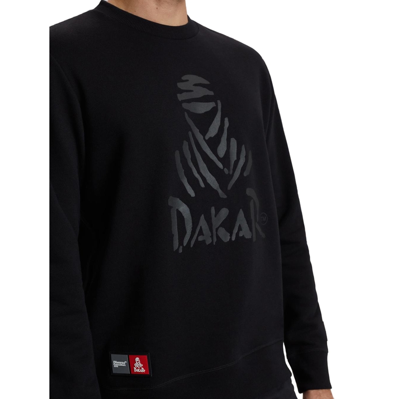 Hanorac cu glugă pentru bărbați DAKAR DKR CREW 04 negru
