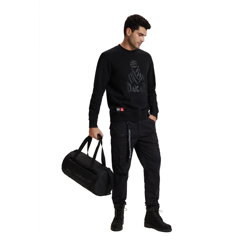 Hanorac cu glugă pentru bărbați DAKAR DKR CREW 04 negru