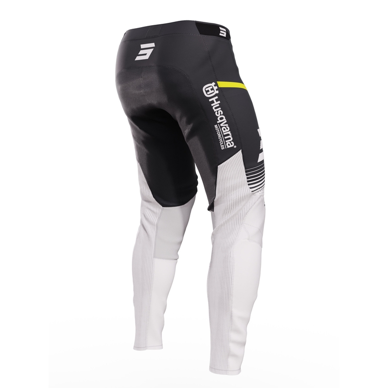 Pantaloni de motocros Shot Aerolite Husqvarna LE 2023 alb-negru