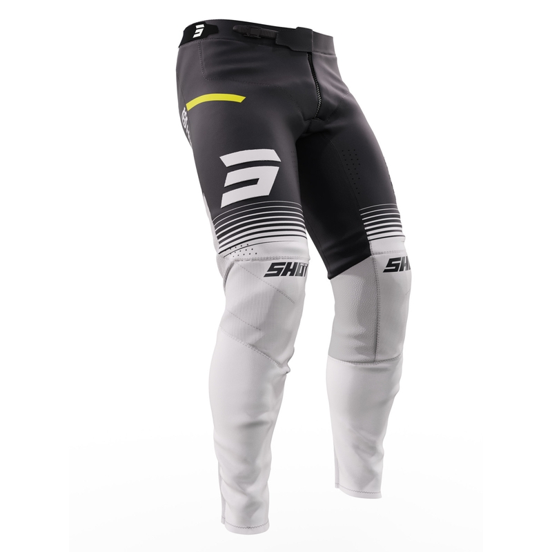 Pantaloni de motocros Shot Aerolite Husqvarna LE 2023 alb-negru