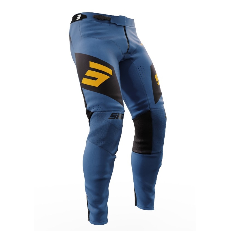 Shot Aerolite Ultima Motocross Pants negru-galben-albastru