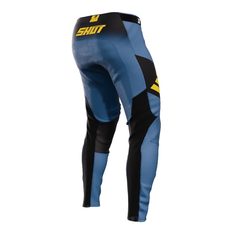 Shot Aerolite Ultima Motocross Pants negru-galben-albastru