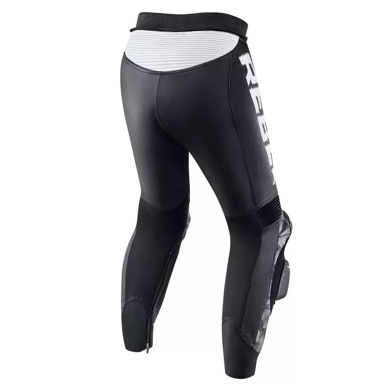 Costum moto Rebelhorn Rebel alb-negru