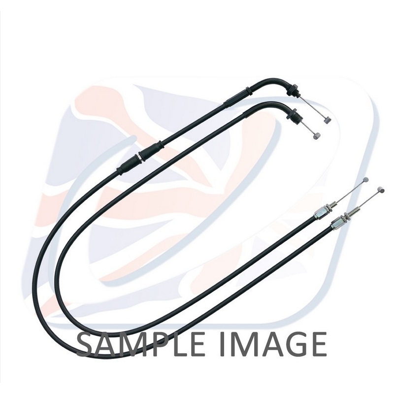 Throttle cables (pair) Venhill featherlight Negru