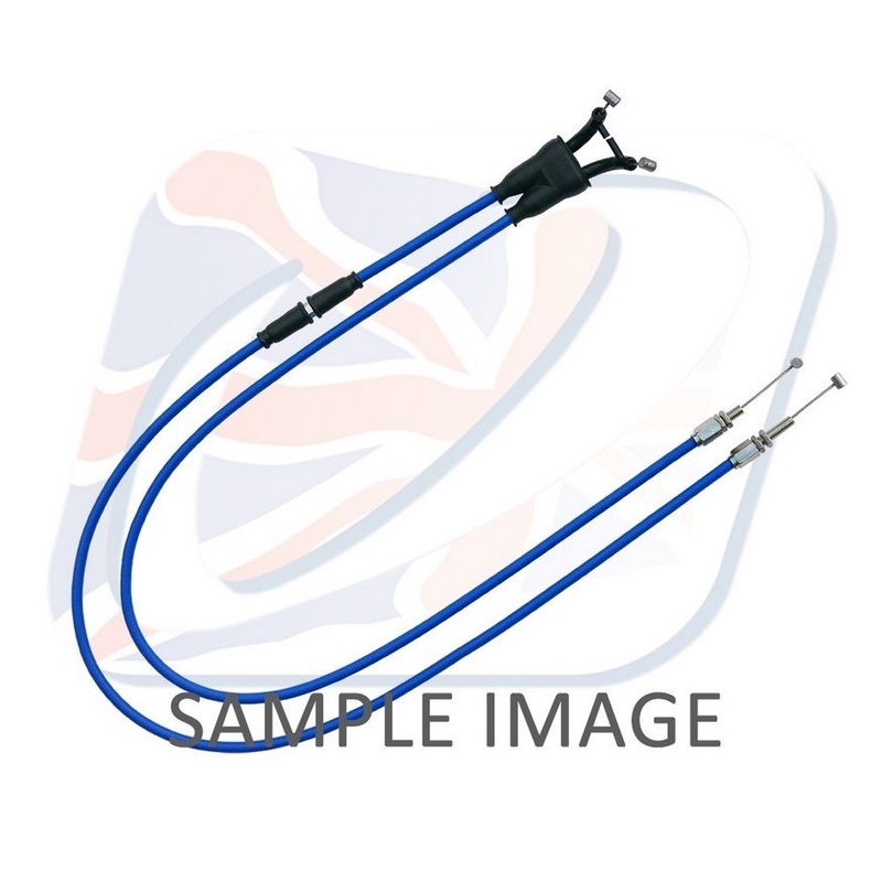 Throttle cables (pair) Venhill featherlight Albastru