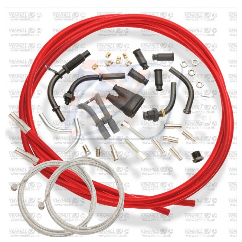 Kit universal de acceleratie Venhill 1,35m (4 timpi) Rosu